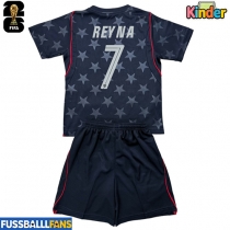 Vereinigte Staaten Giovanni Reyna #7 Auswärts Trikotsatz Kinder WM 2026 Kurzarm (+ Kurze Hosen)